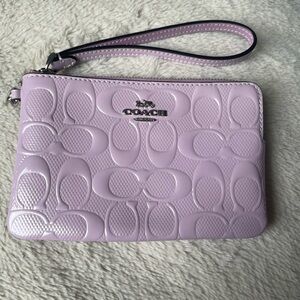 Coach Lilac Patent Wristlet